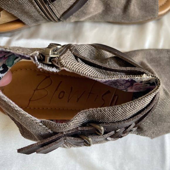 Size 8 Blowfish material sandals - Picture 4 of 4